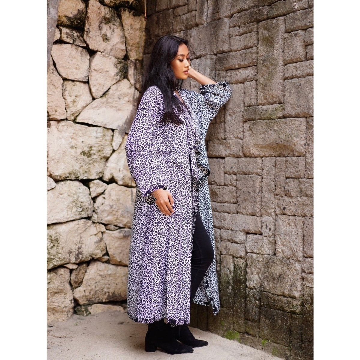 Yvonne Boho Jacket Duster Long Sleeve Cascade Bali Batik