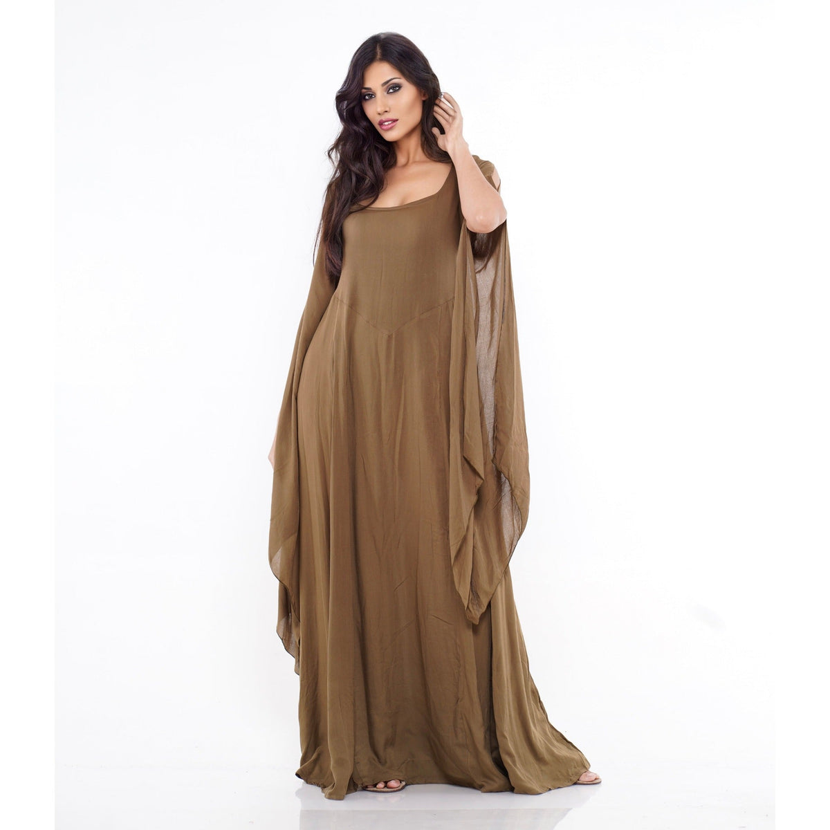 Sariah Renaissance Flowing Sleeve Boho Maxi Dress