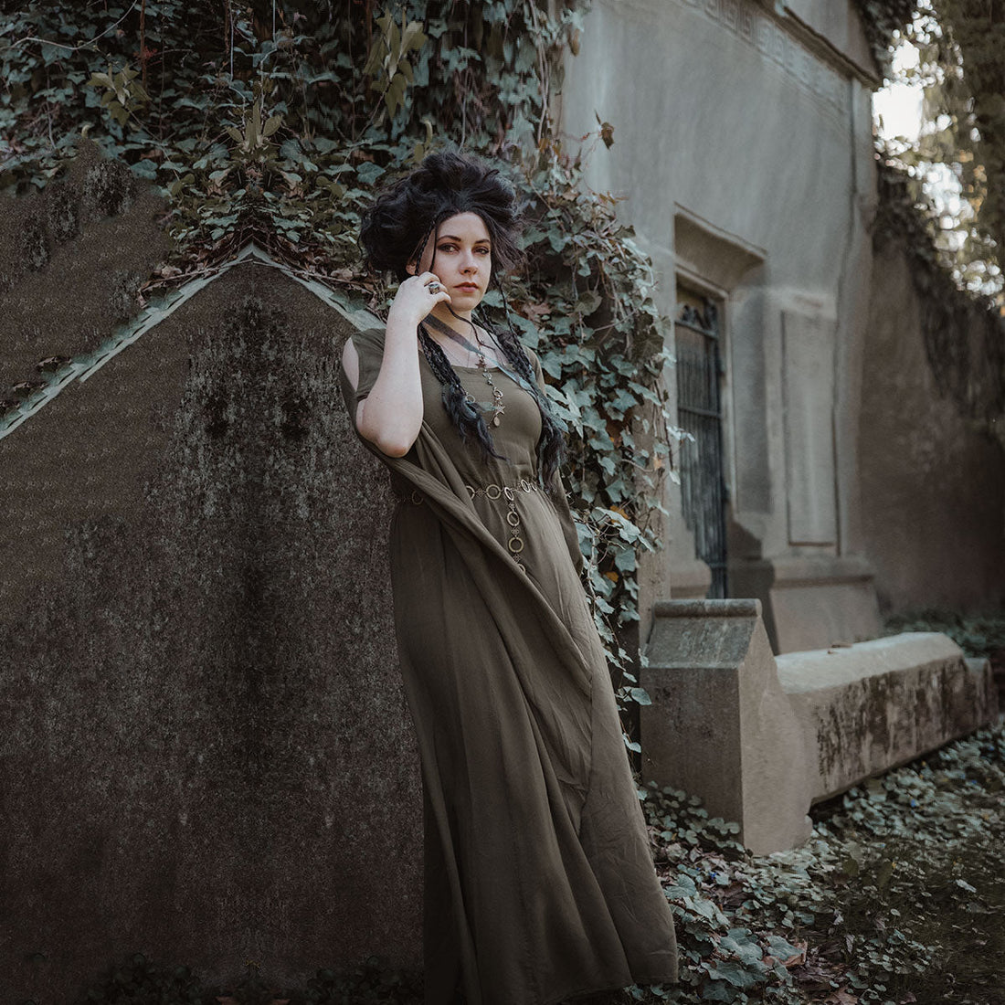 Carrie Cottagegoth Renaissance Bohemian Maxi Dress