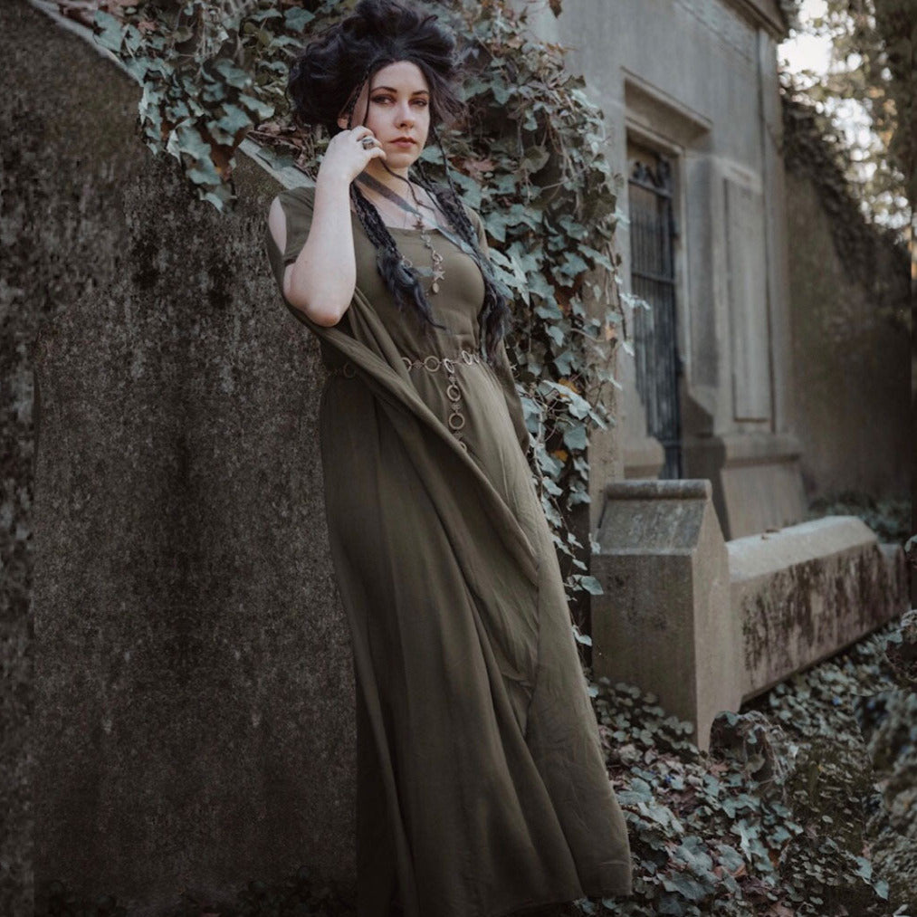 Carrie Cottagegoth Renaissance Bohemian Maxi Dress
