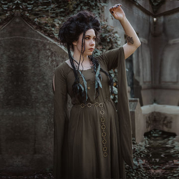 Carrie Cottagegoth Renaissance Bohemian Maxi Dress
