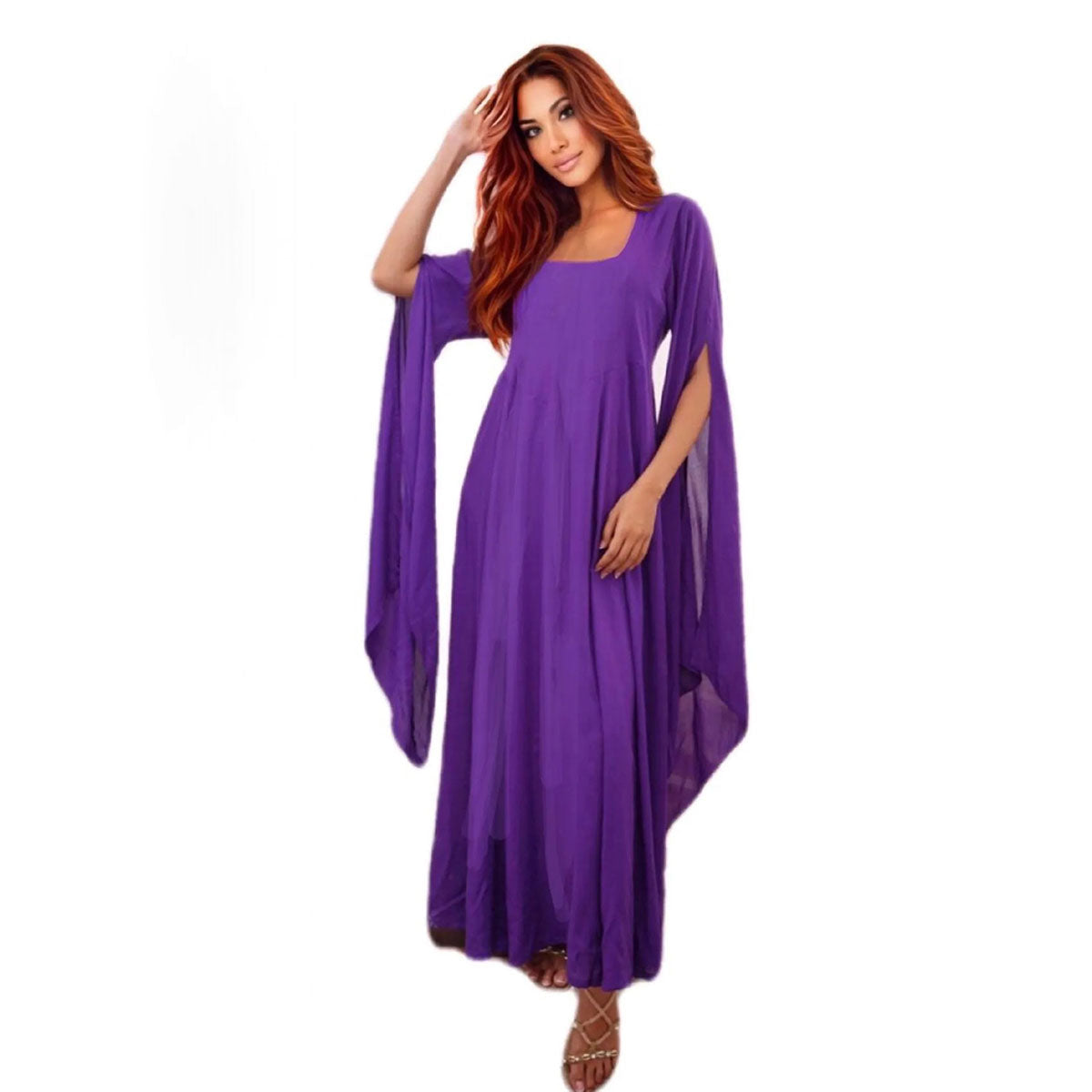 Sariah Renaissance Flowing Sleeve Boho Maxi Dress