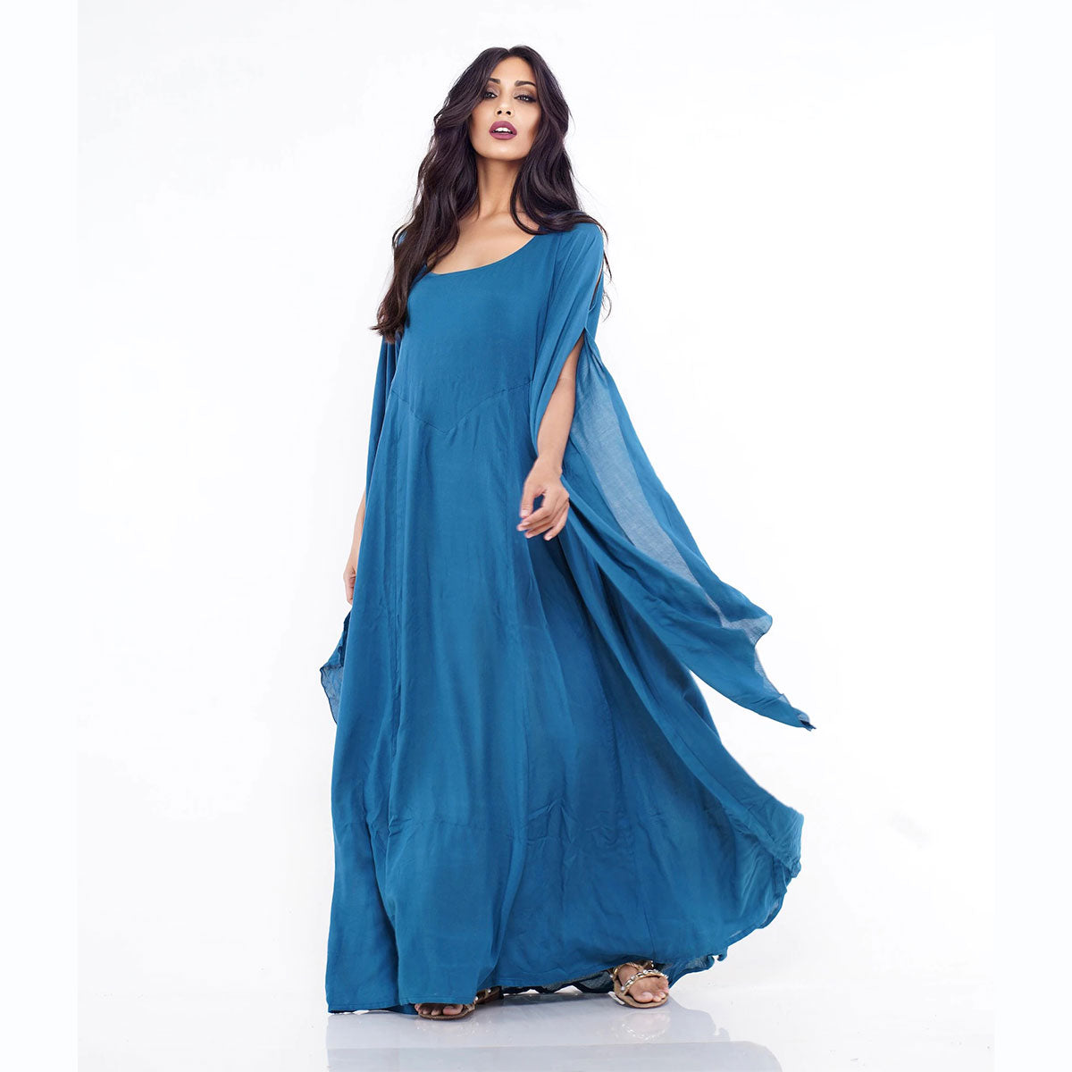 Sariah Renaissance Flowing Sleeve Boho Maxi Dress