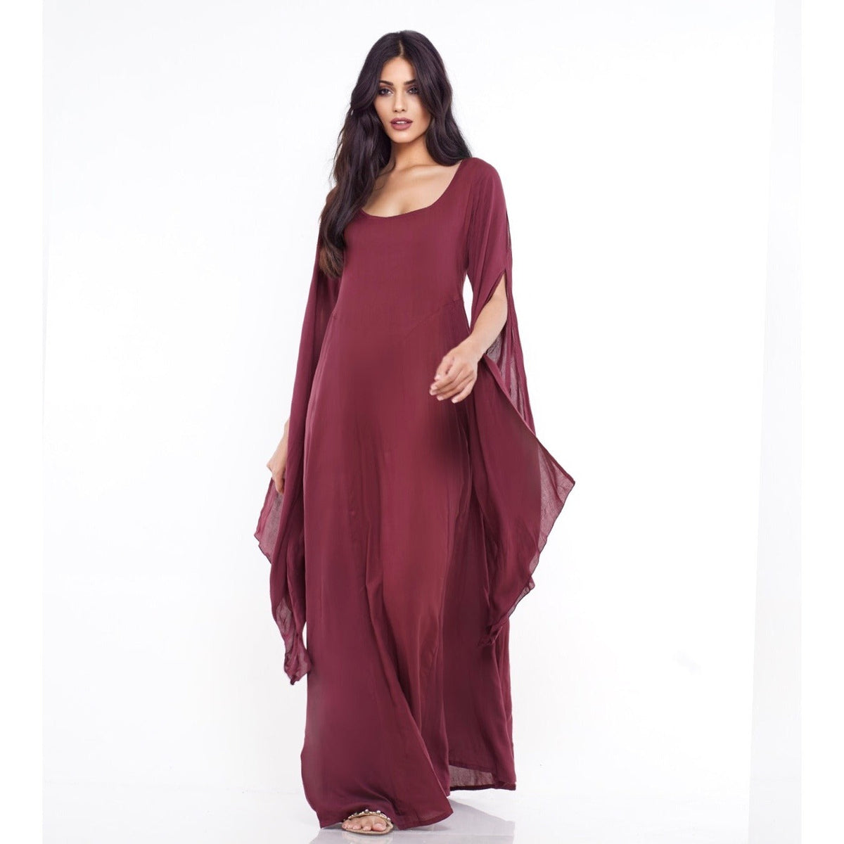 Sariah Renaissance Flowing Sleeve Boho Maxi Dress