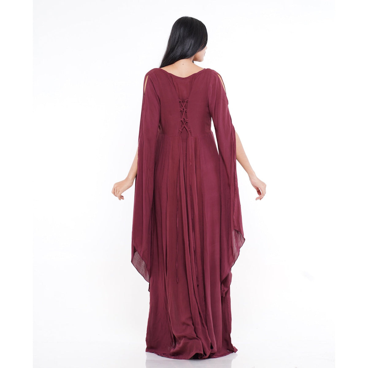 Sariah Renaissance Flowing Sleeve Boho Maxi Dress