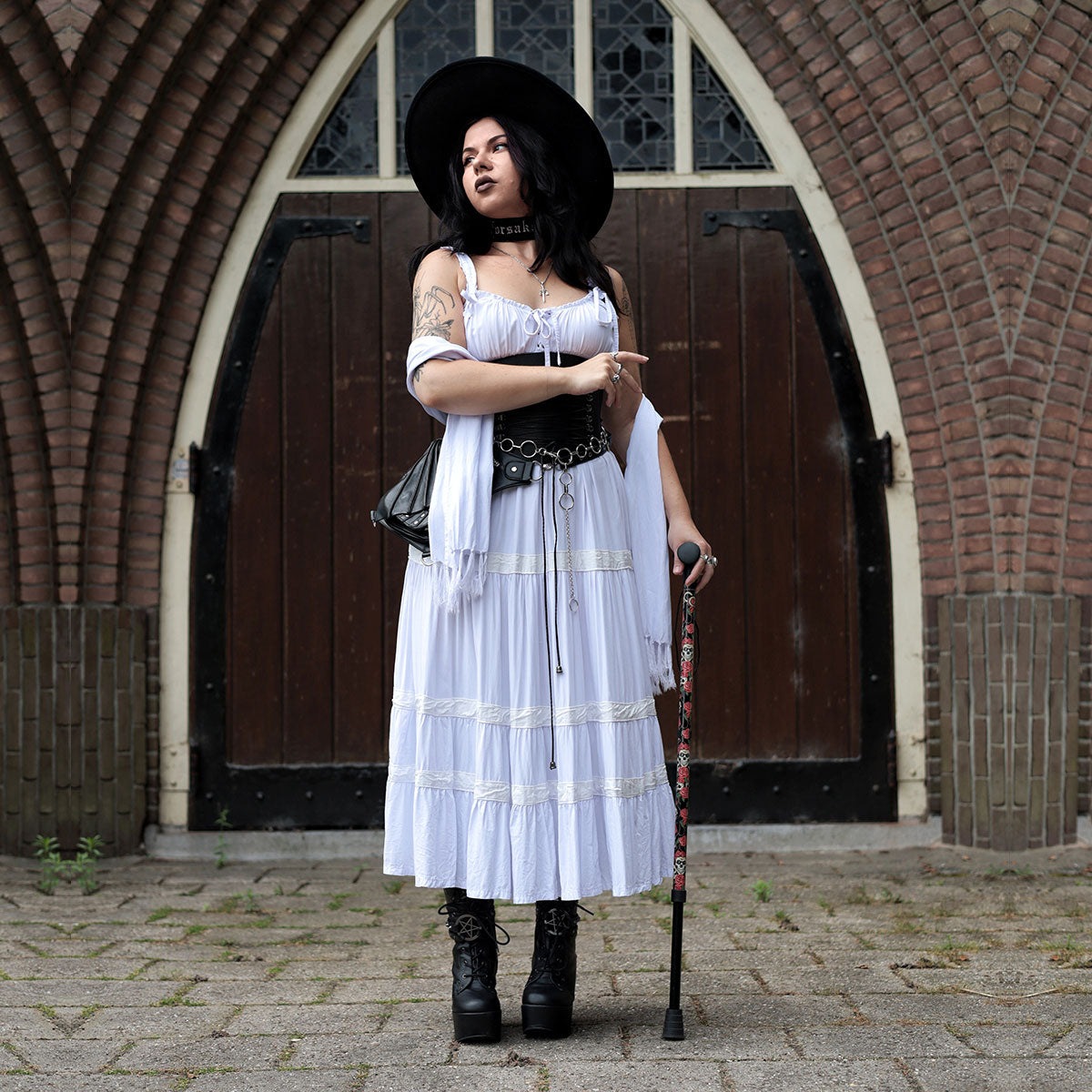 Ryder Bohemian Sleeveless Dress with Shawl Scarf