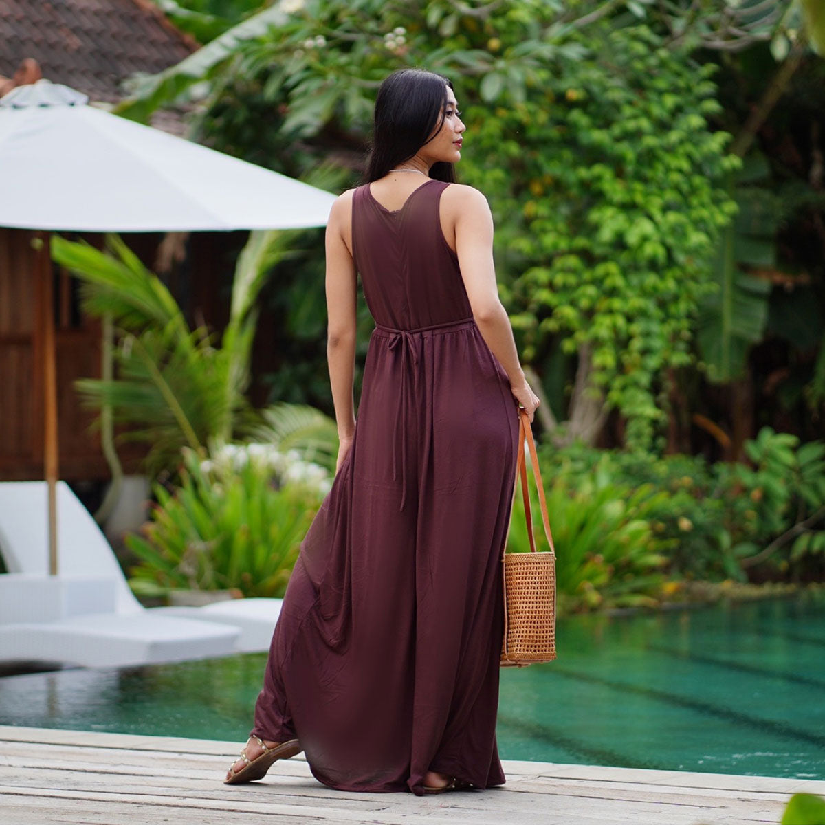 Soleil Stretch Jersey Boho Jumpsuit