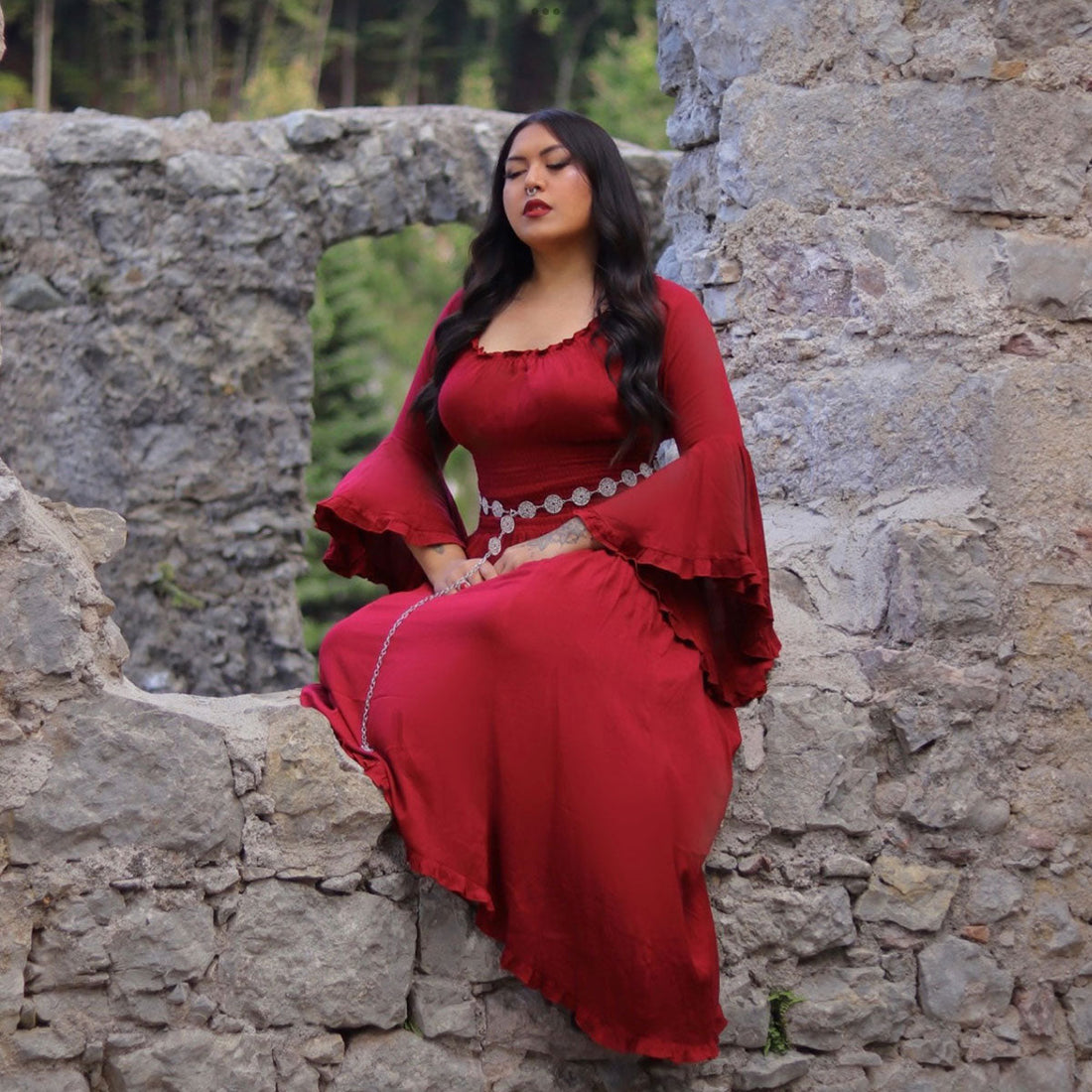 Paola Wiccan Goddess Maxi Dress