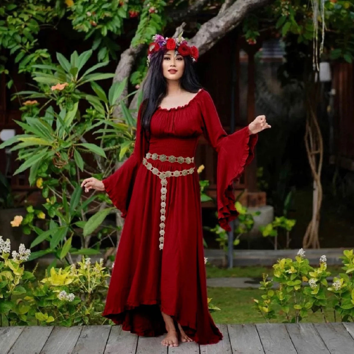 Paola Wiccan Goddess Maxi Dress