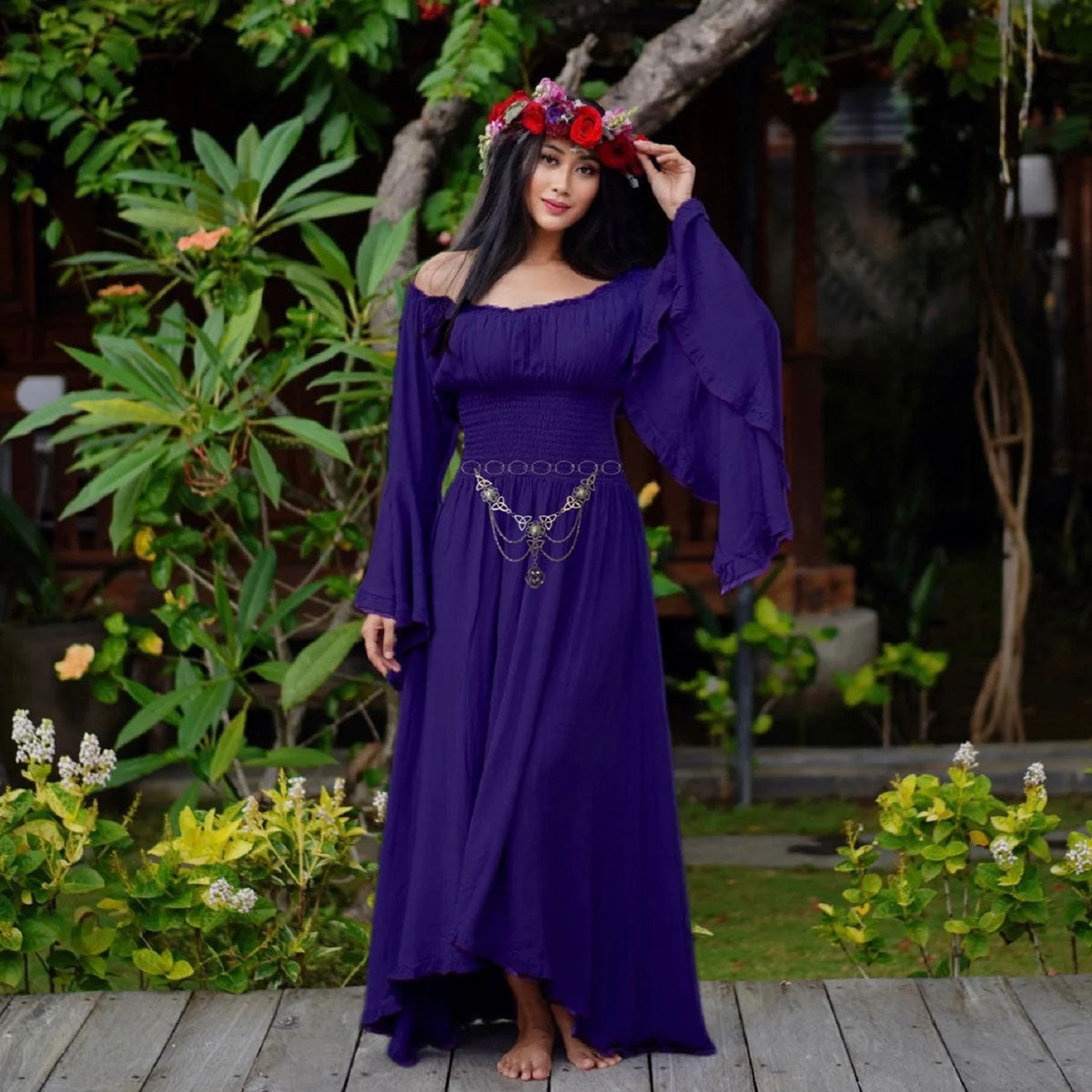 Paola Wiccan Goddess Maxi Dress