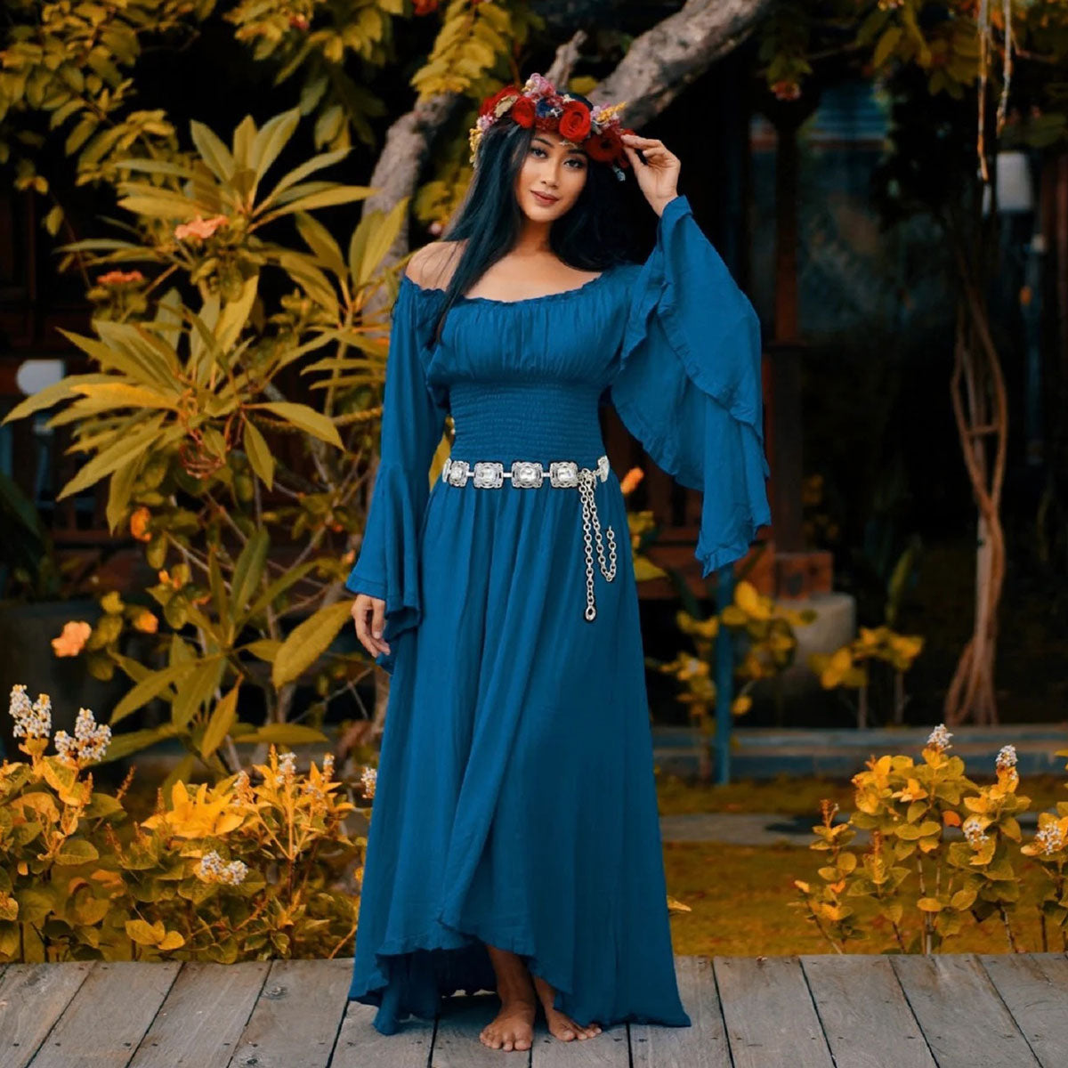 Paola Wiccan Goddess Maxi Dress