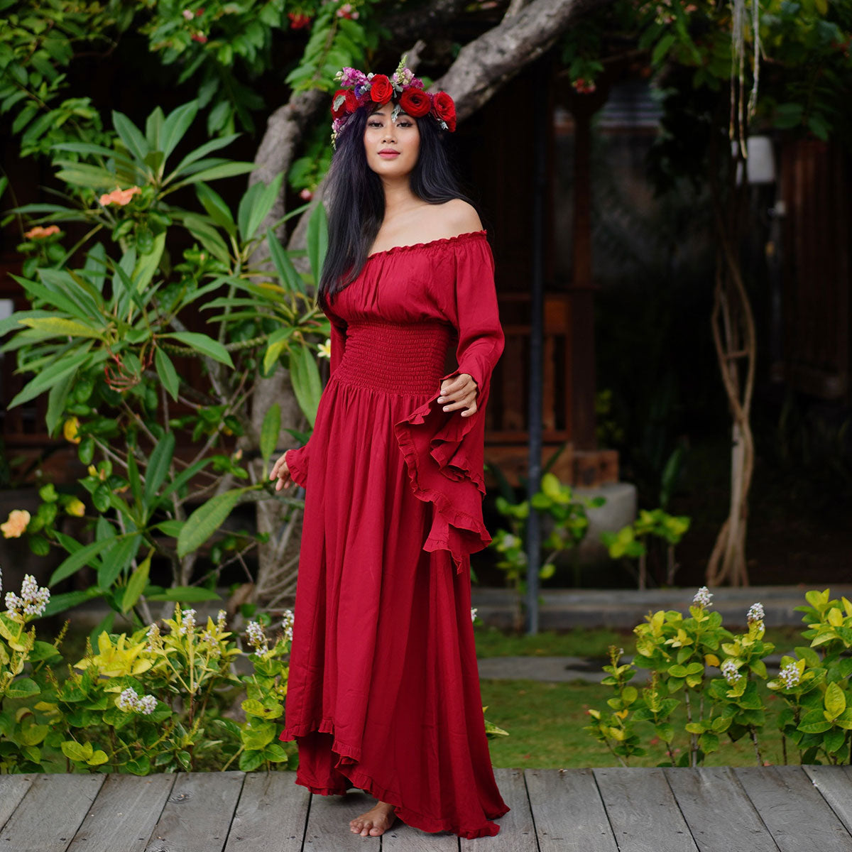 Paola Wiccan Goddess Maxi Dress