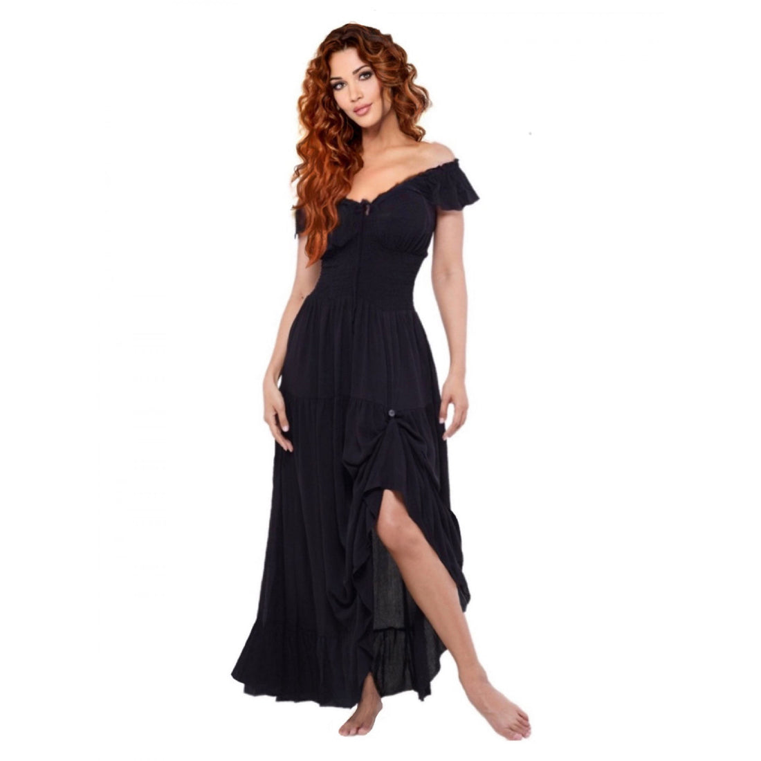 Taytum Drawstring Cottagecore Viking Party Dress
