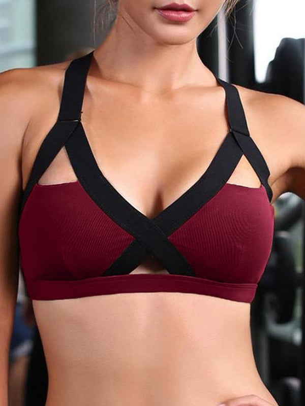 Hollow Gathered Sports Bras