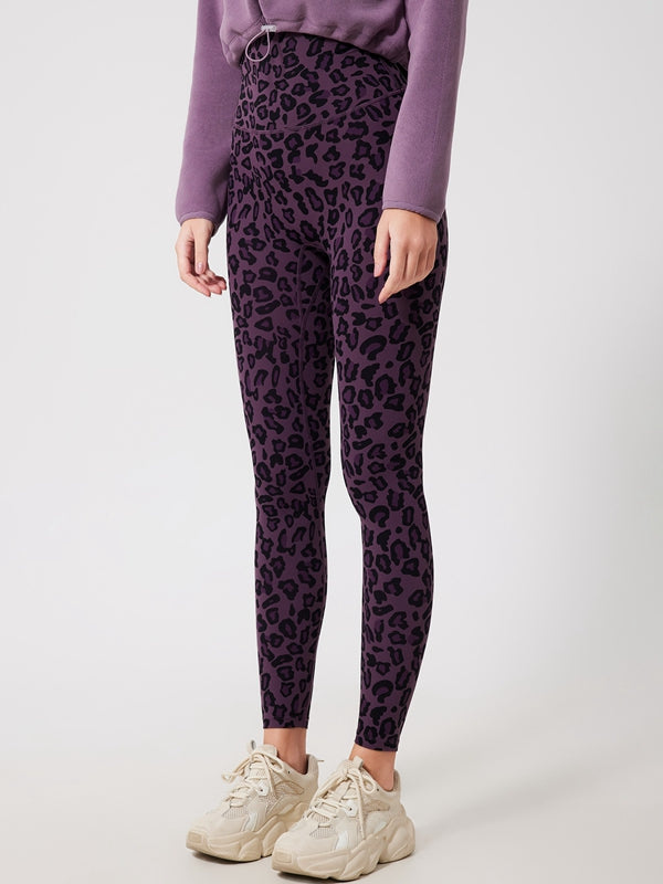 Fleece Leopard Print Leggings