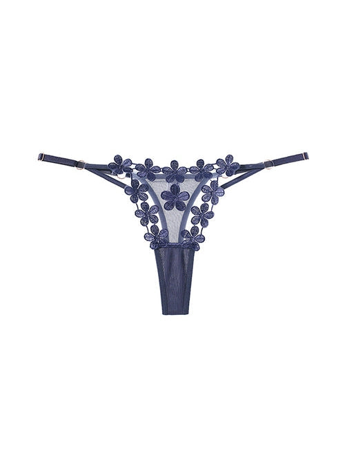 Lace Flower T-back Panties