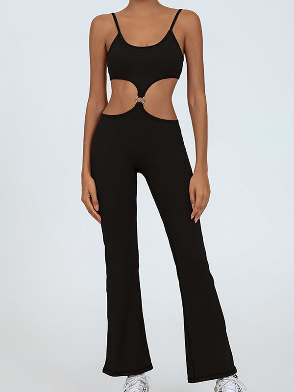 Flare Cutout Jumpsuit