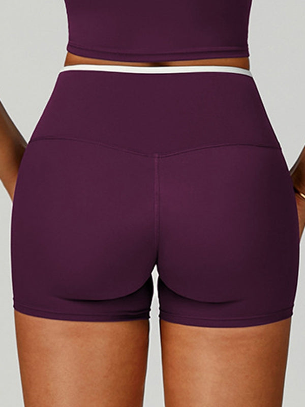 Contrast Color Stripe High-rise Flare Leggings