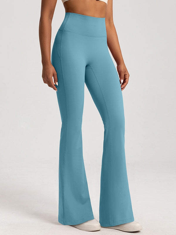 Fleece Flare Elastic Tight Leggings