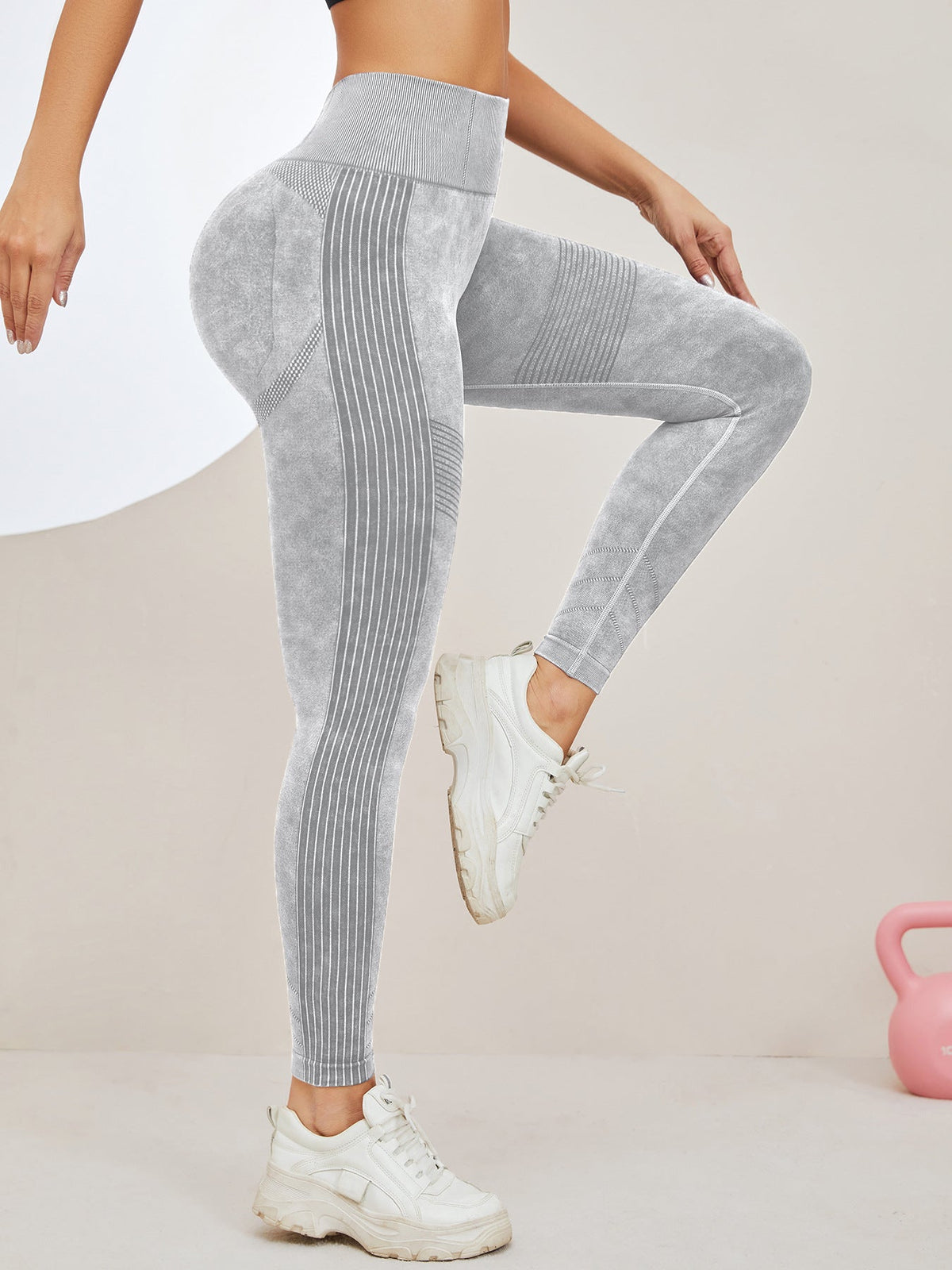 Denim Scrunch Bum High-rise Leggings