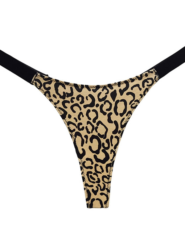 Animal Print T-back Underwear