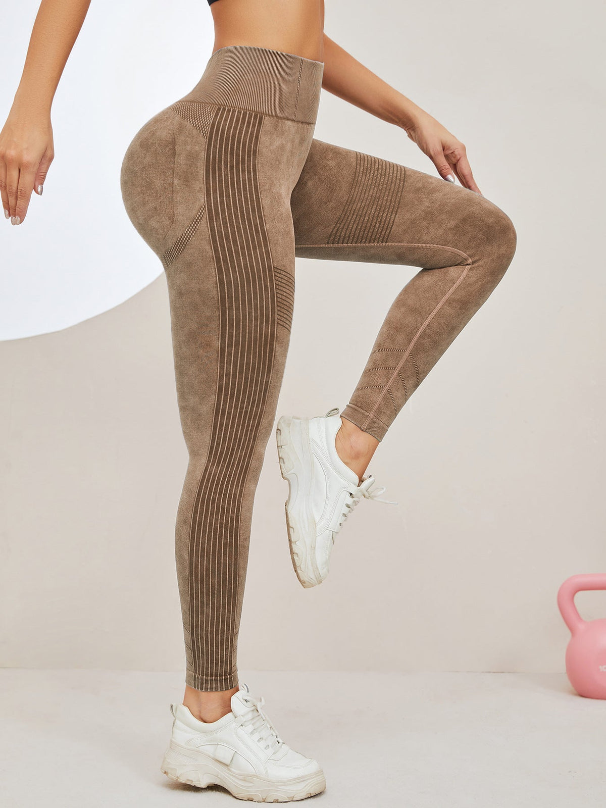 Denim Scrunch Bum High-rise Leggings
