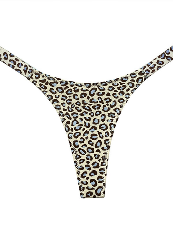 Animal Print T-back Underwear