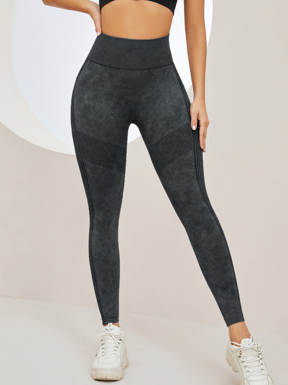 Denim Scrunch Bum High-rise Leggings