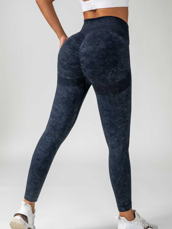 Denim Scrunch Bum High-rise Leggings