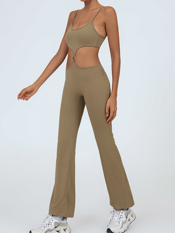 Flare Cutout Jumpsuit