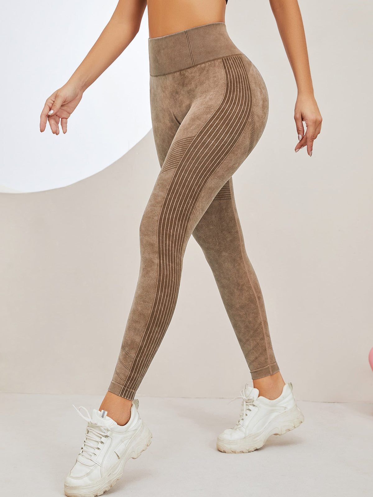Denim Scrunch Bum High-rise Leggings