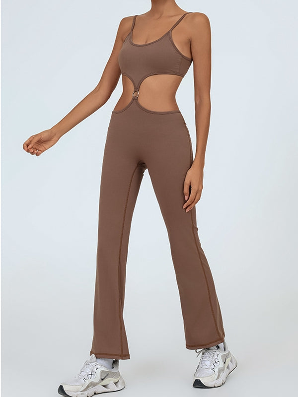 Flare Cutout Jumpsuit
