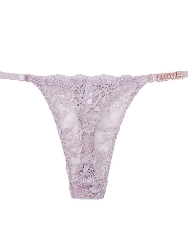 Femal Sexy Mesh Lace Metal Panties