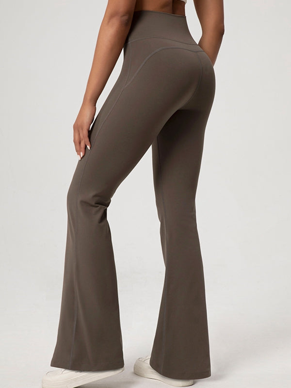 Fleece Flare Elastic Tight Leggings