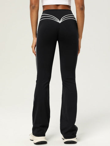 Flare Hip Stripes Leggings