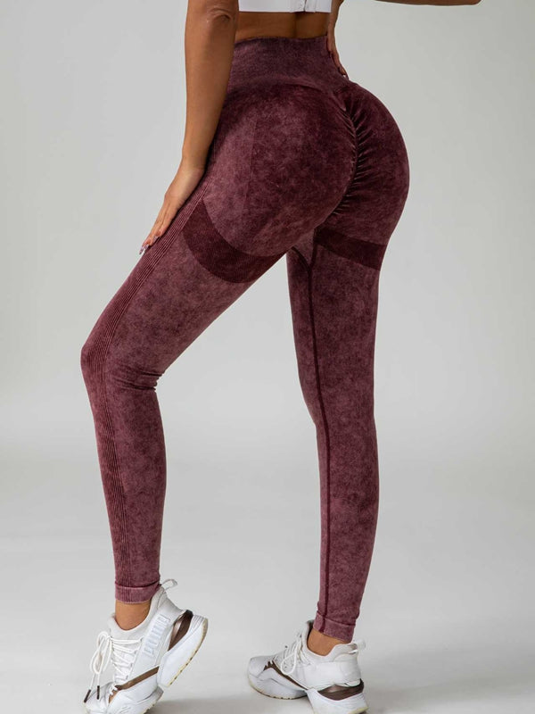 Denim Scrunch Bum High-rise Leggings