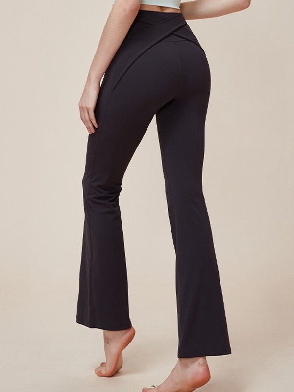 Cross Flare High-waisted Hip-lift Leggings
