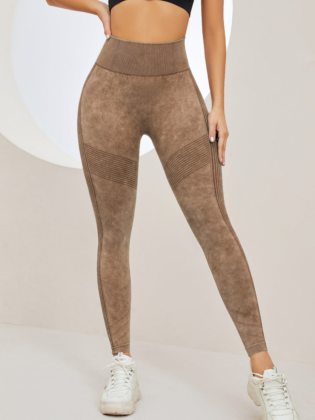Denim Scrunch Bum High-rise Leggings