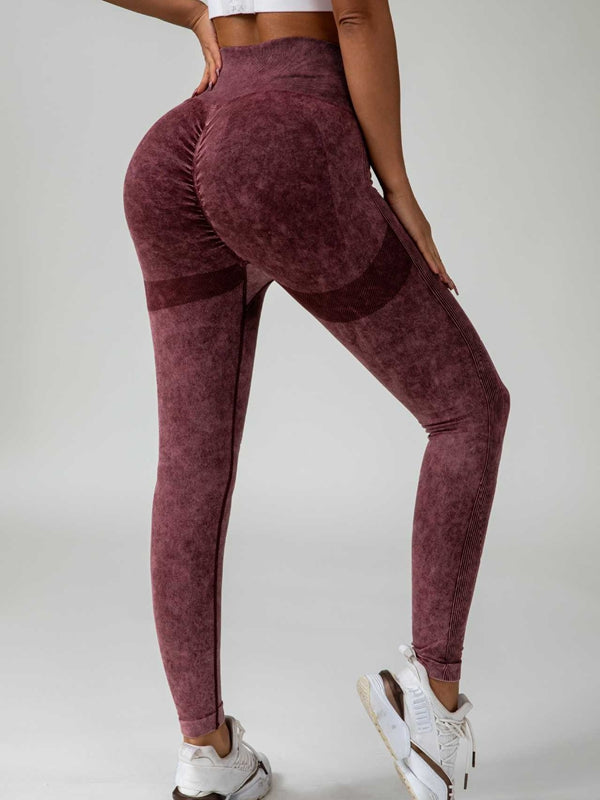 Denim Scrunch Bum High-rise Leggings
