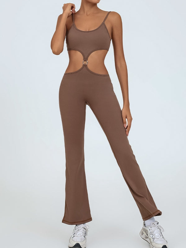 Flare Cutout Jumpsuit