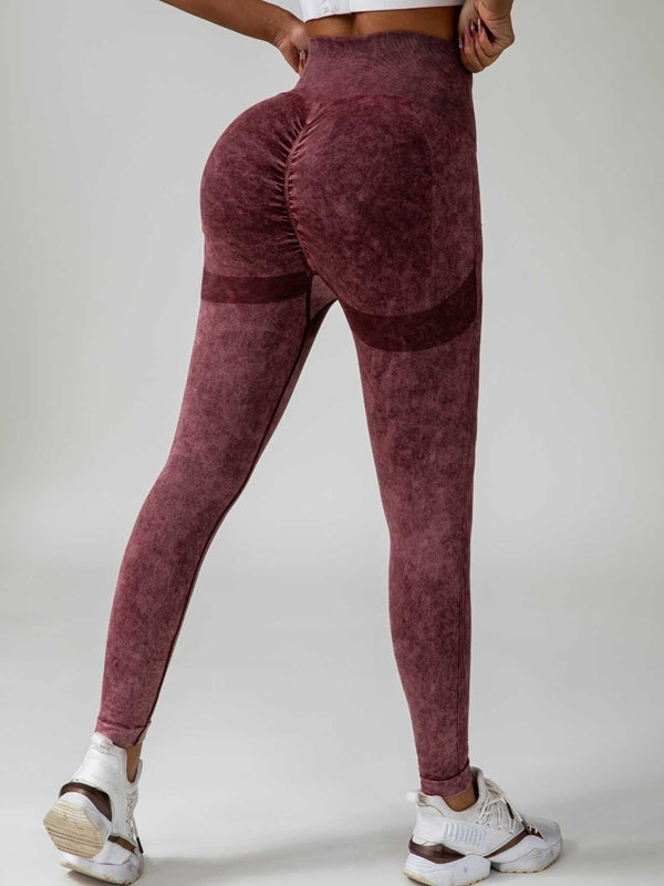 Denim Scrunch Bum High-rise Leggings