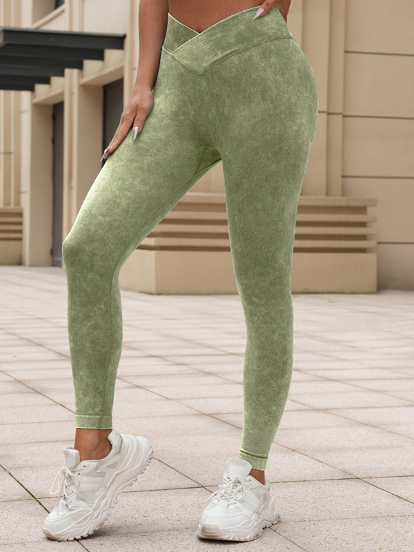 Denim Scrunch Bum High-rise Leggings