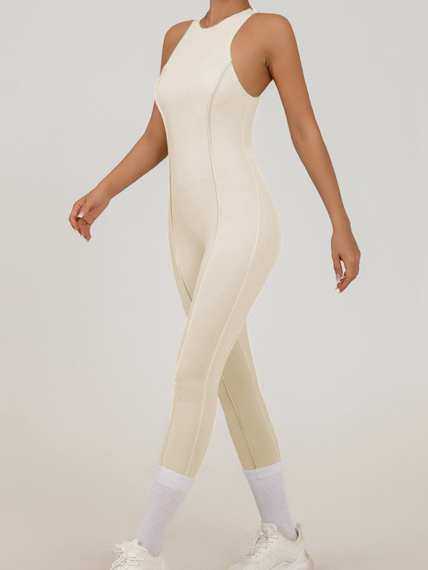 "Patchwork" Style Zipper Jumpsuit