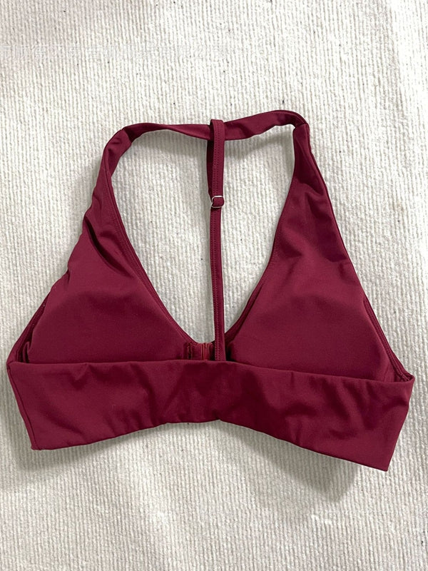 Halter Backless Sports Bras