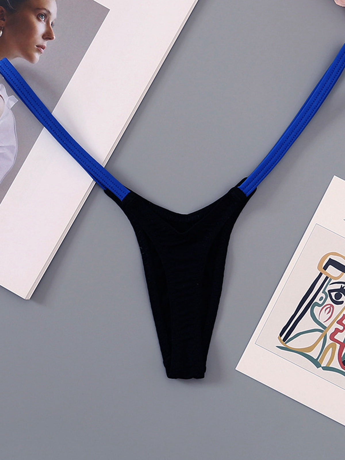 Contrast Color T-back Panties