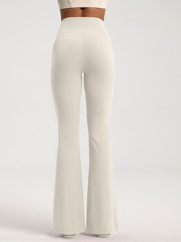 Fleece Flare Elastic Tight Leggings