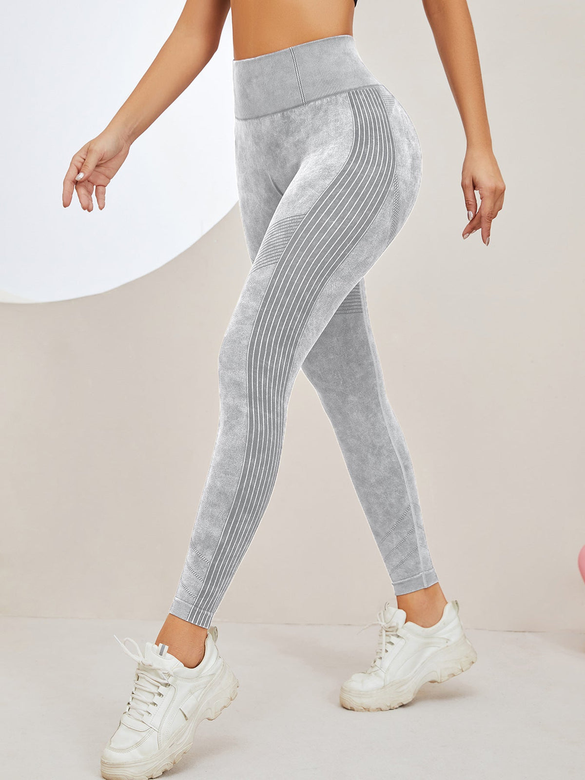 Denim Scrunch Bum High-rise Leggings