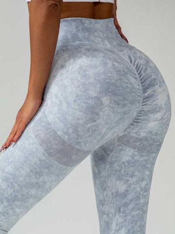 Denim Scrunch Bum High-rise Leggings