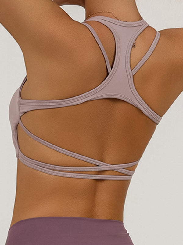 Cross Back Quick Dry Sports Bras