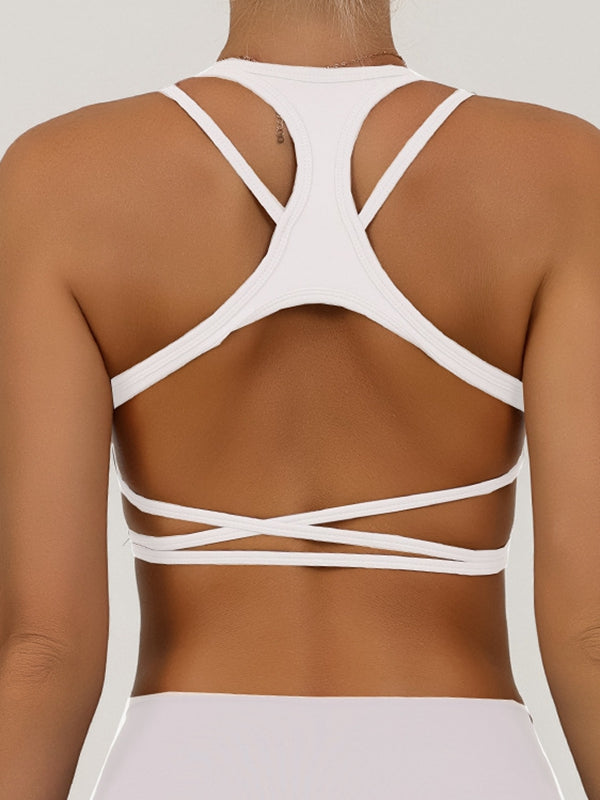 Cross Back Quick Dry Sports Bras